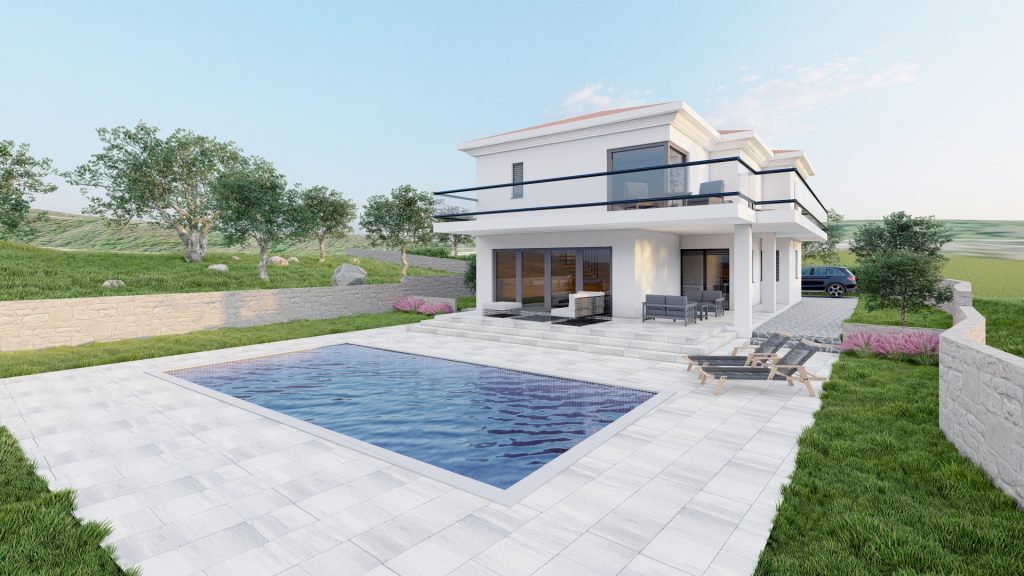 3D outside view / 3D Swimming pool